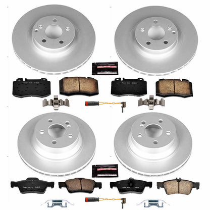 PowerStop Power Stop 07-09 Mercedes-Benz E550 Front & Rear Z23 Evolution Sport Coated Brake Kit CRK6600
