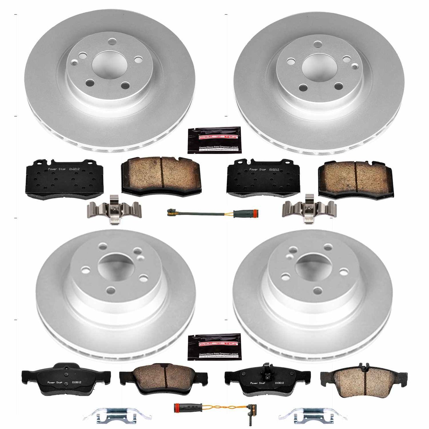 PowerStop Power Stop 08-11 Mercedes-Benz CLS550 Front & Rear Z23 Evolution Sport Coated Brake Kit CRK6602