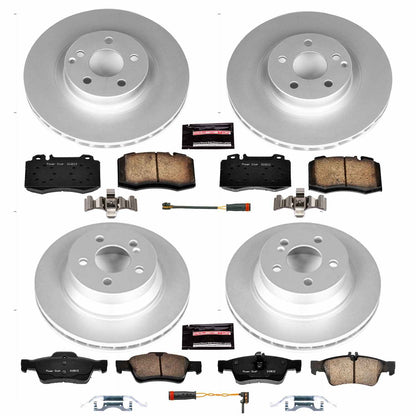 PowerStop Power Stop 08-11 Mercedes-Benz CLS550 Front & Rear Z23 Evolution Sport Coated Brake Kit CRK6602