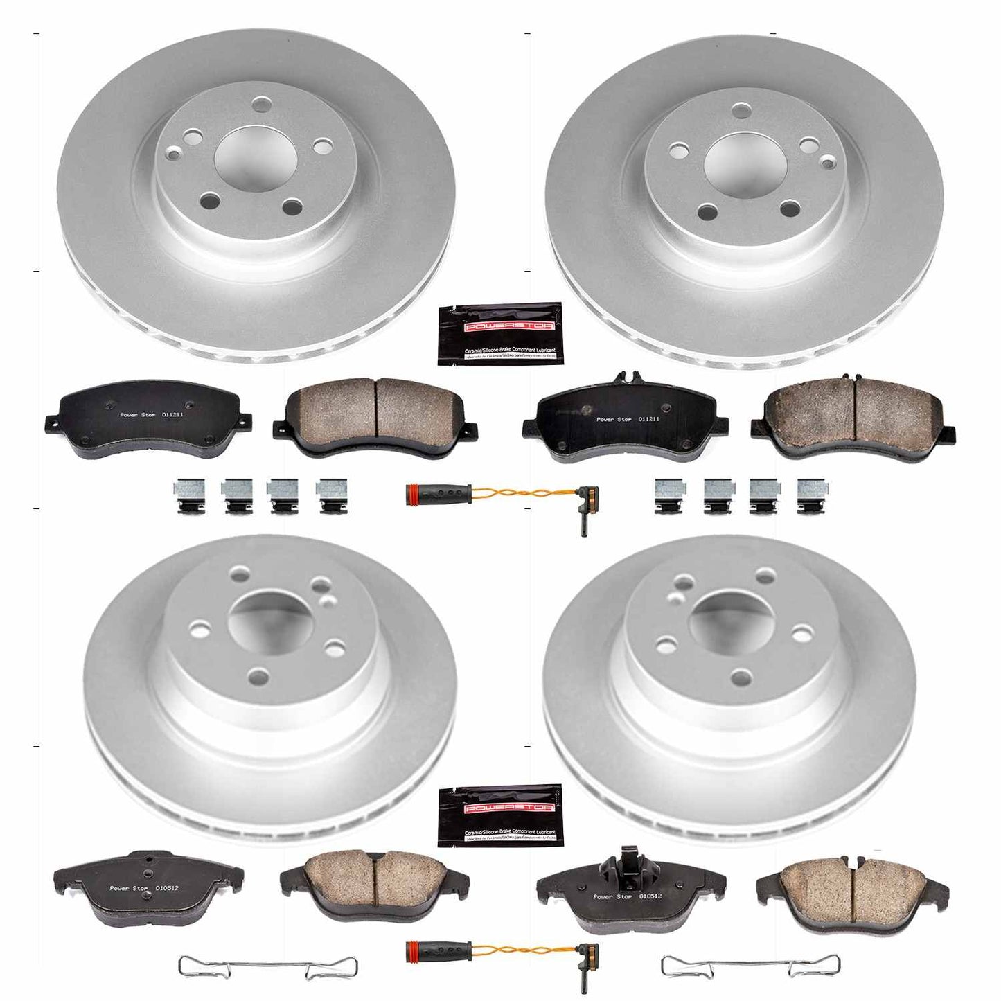 PowerStop Power Stop 13-15 Mercedes-Benz GLK250 Front & Rear Z23 Evolution Sport Coated Brake Kit CRK6604