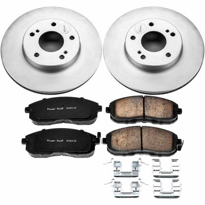 PowerStop Power Stop 96-99 Infiniti I30 Front Z17 Evolution Geomet Coated Brake Kit CRK660