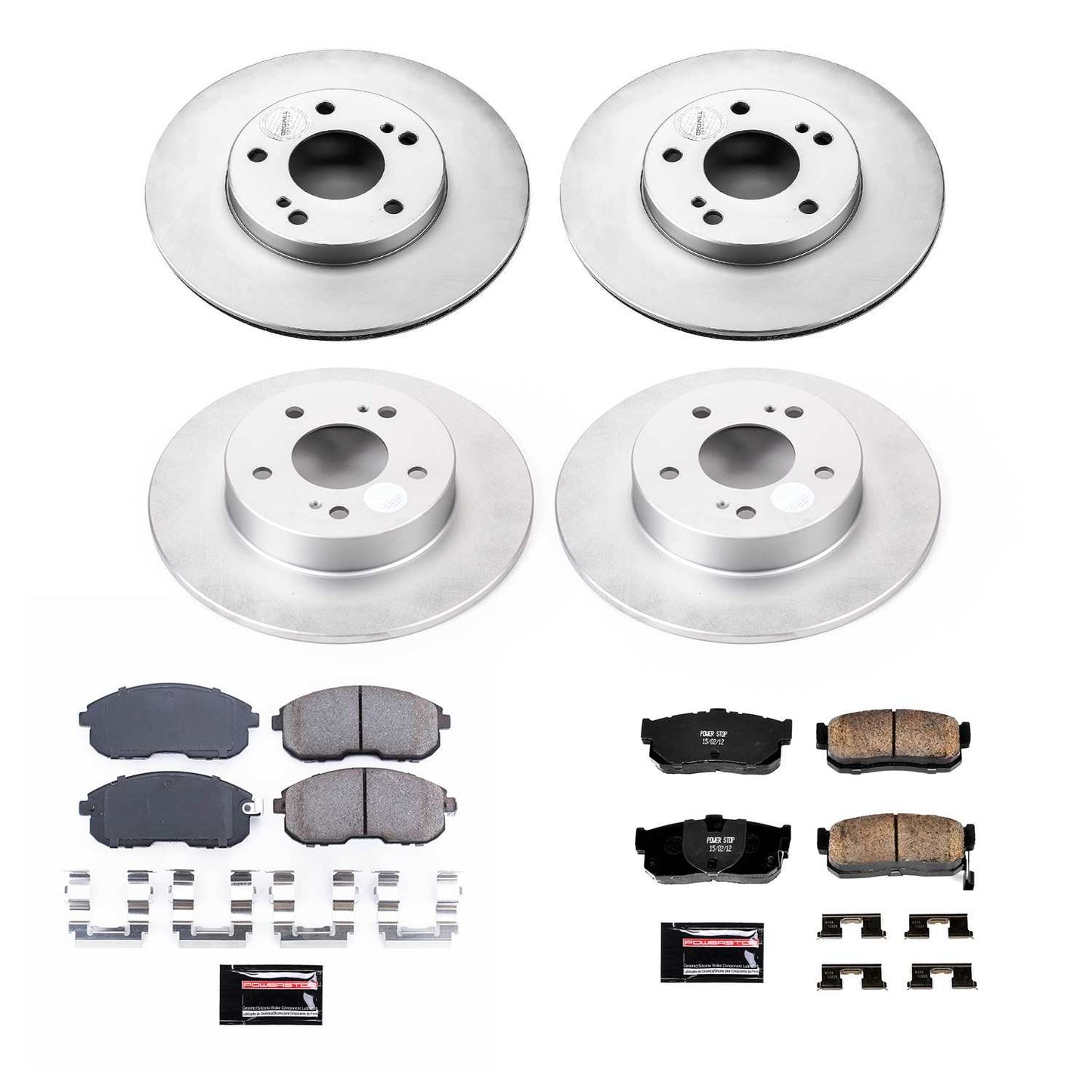 PowerStop Power Stop 96-99 Infiniti I30 Front & Rear Z17 Evolution Geomet Coated Brake Kit CRK662