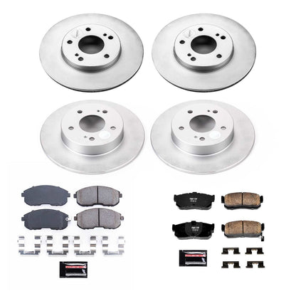 PowerStop Power Stop 96-99 Infiniti I30 Front & Rear Z17 Evolution Geomet Coated Brake Kit CRK662