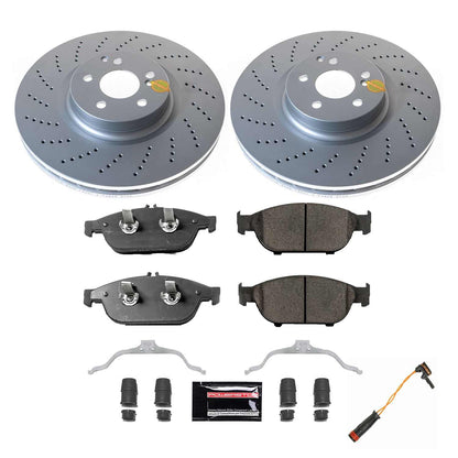 PowerStop Power Stop 12-14 Mercedes-Benz E550 Front Z23 Coated Brake Kit CRK6637