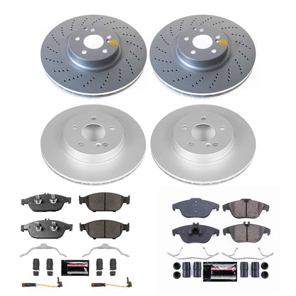 PowerStop Power Stop 12-14 Mercedes-Benz E550 Front & Rear Z23 Coated Brake Kit CRK6638