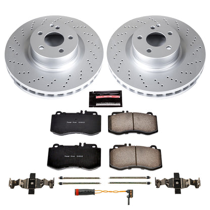 PowerStop Power Stop 10-16 Mercedes-Benz E350 Front Z23 Evolution Sport Coated Brake Kit CRK6640
