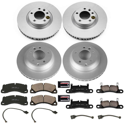 PowerStop Power Stop 11-18 Porsche Cayenne Front & Rear Z23 Evolution Sport Coated Brake Kit CRK6650