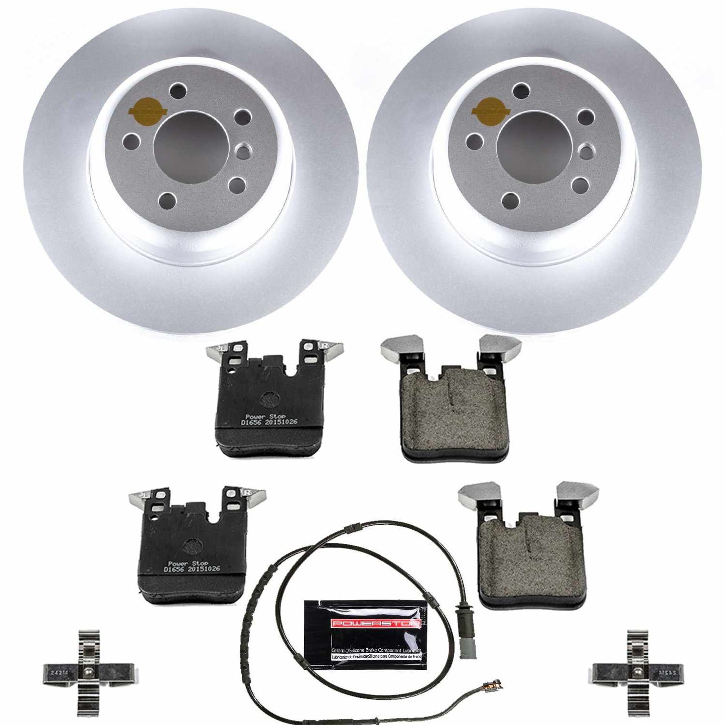 PowerStop Power Stop 16-18 BMW 320i xDrive Rear Z23 Evolution Sport Coated Brake Kit CRK6672