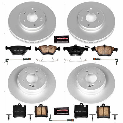 PowerStop Power Stop 00-03 Mercedes-Benz CLK430 Front & Rear Z23 Evolution Sport Coated Brake Kit CRK6700
