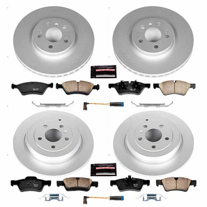 PowerStop Power Stop 10-11 Mercedes-Benz ML450 Front & Rear Z23 Evolution Sport Coated Brake Kit CRK6710