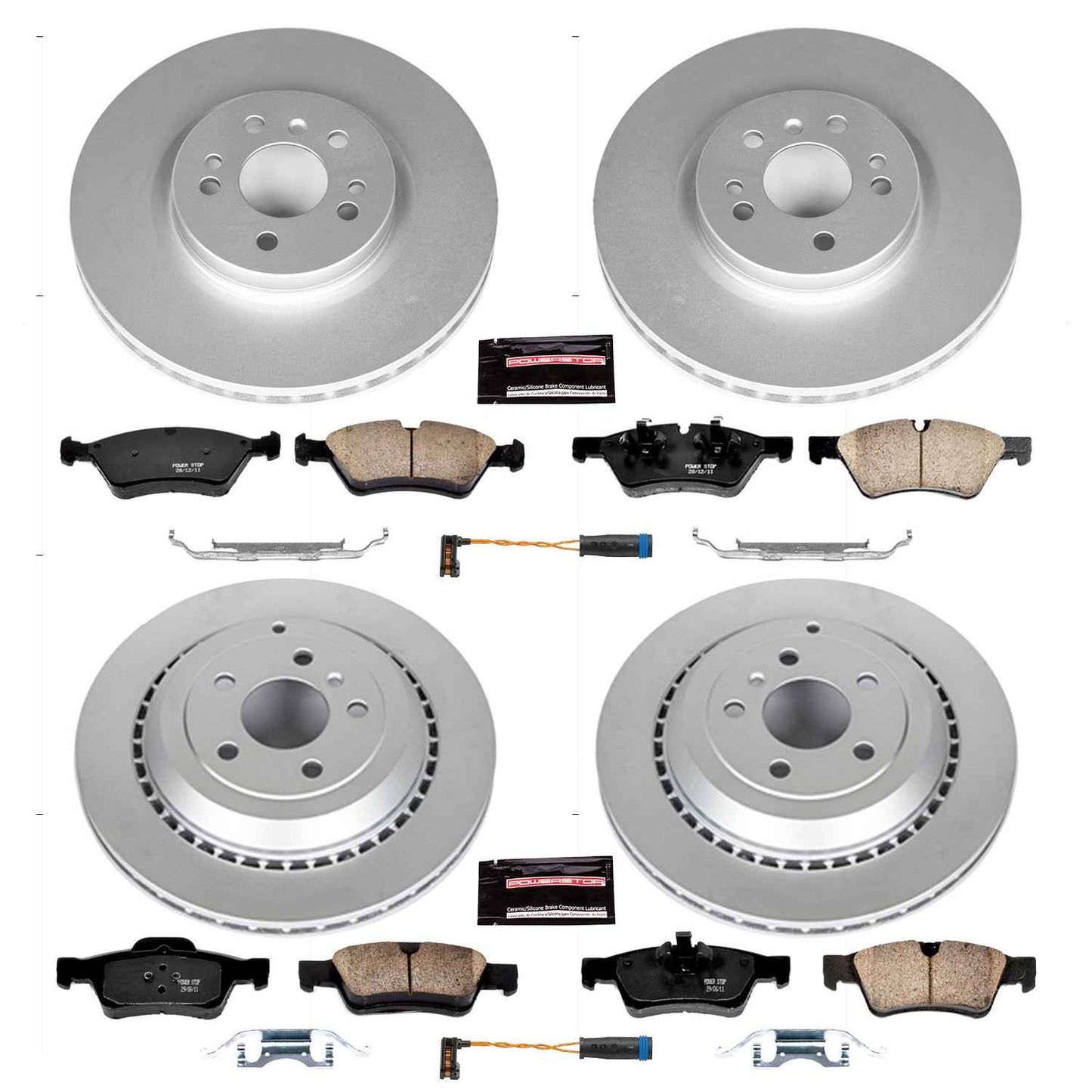 PowerStop Power Stop 10-11 Mercedes-Benz ML450 Front & Rear Z23 Evolution Sport Coated Brake Kit CRK6711