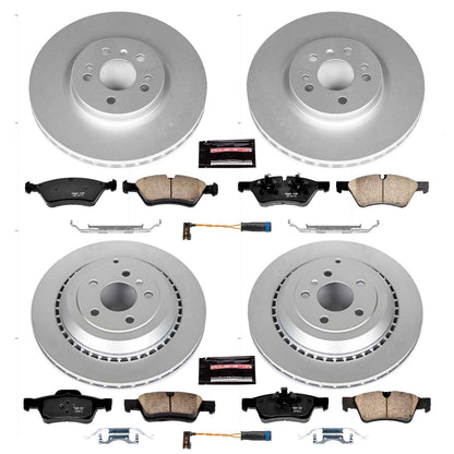 PowerStop Power Stop 10-11 Mercedes-Benz ML450 Front & Rear Z23 Evolution Sport Coated Brake Kit CRK6711