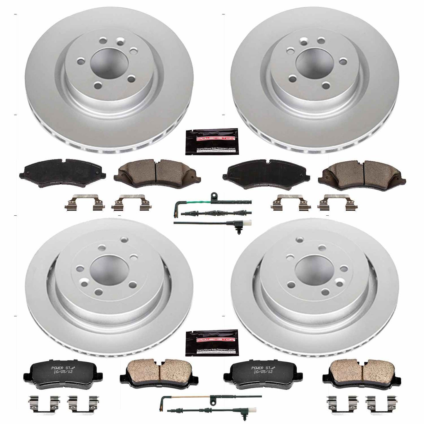 PowerStop Power Stop 2010 Land Rover LR4 Front & Rear Z23 Evolution Sport Coated Brake Kit CRK6720