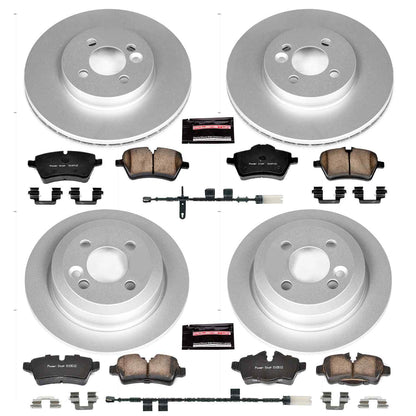 PowerStop Power Stop 11-16 Mini Cooper Front & Rear Z23 Evolution Sport Coated Brake Kit CRK6742