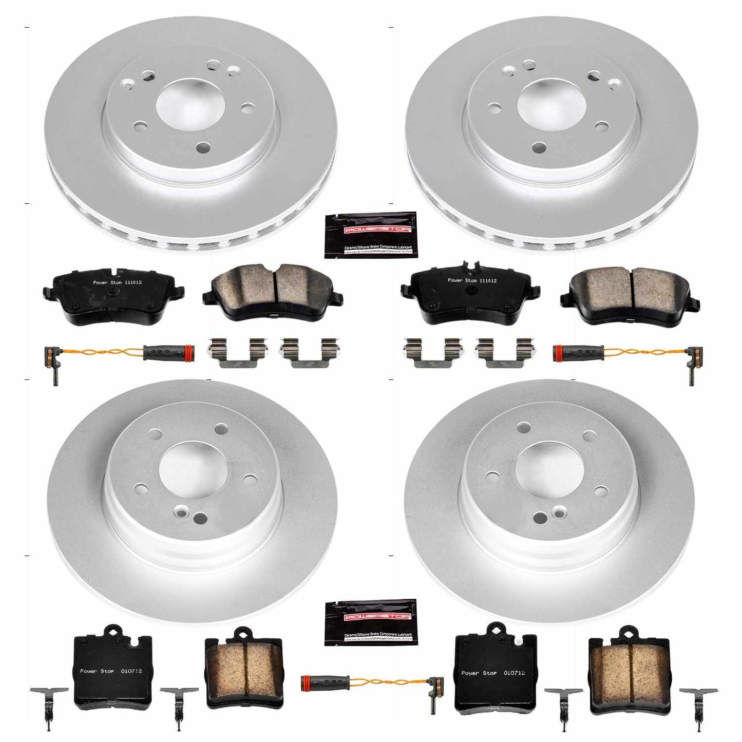 PowerStop Power Stop 03-05 Mercedes-Benz C240 Front & Rear Z23 Evolution Sport Coated Brake Kit CRK6745