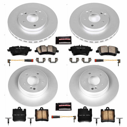 PowerStop Power Stop 03-05 Mercedes-Benz C240 Front & Rear Z23 Evolution Sport Coated Brake Kit CRK6745