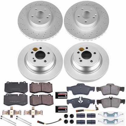 PowerStop Power Stop 10-13 Mercedes-Benz S400 Front & Rear Z23 Evolution Sport Coated Brake Kit CRK6758