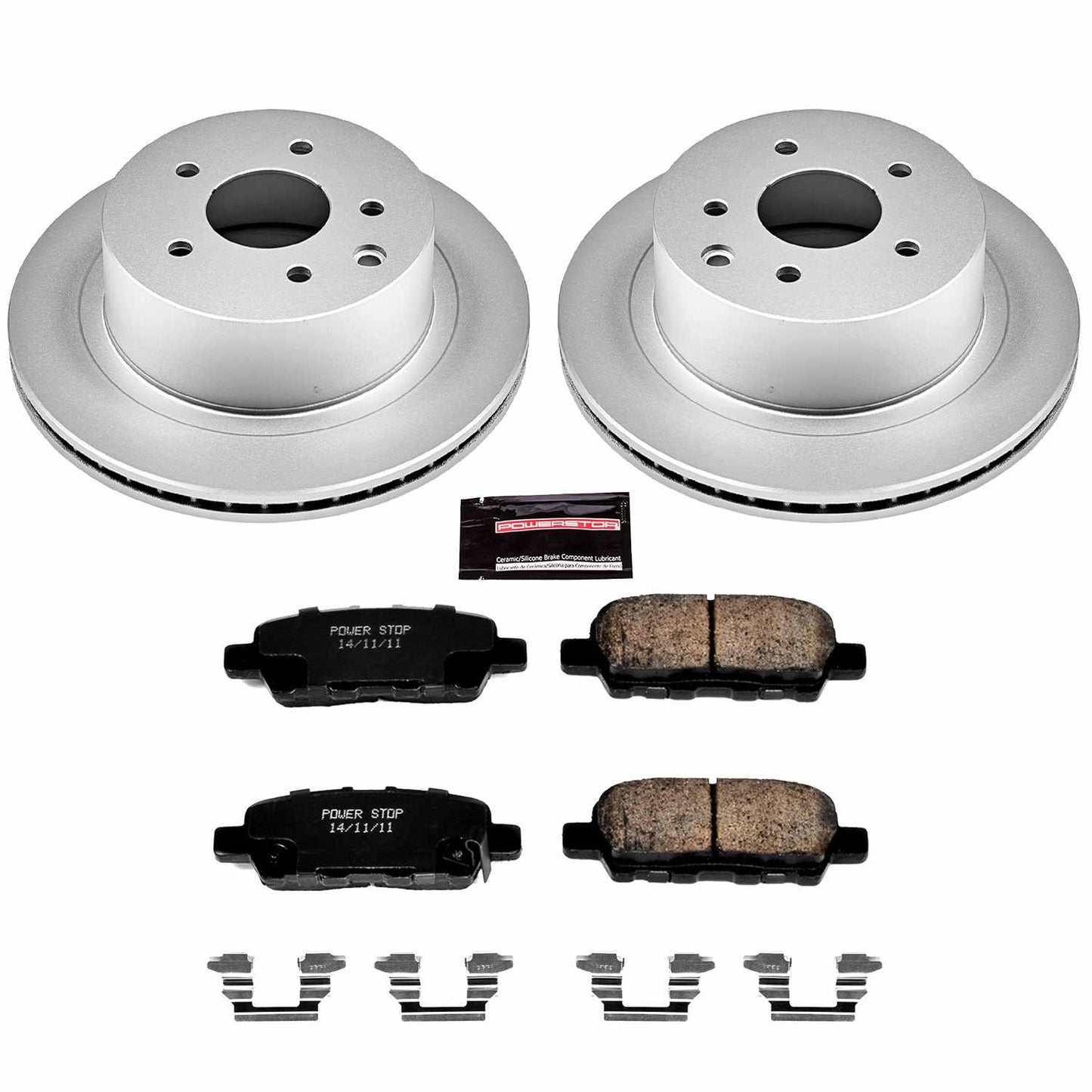PowerStop Power Stop 11-19 Nissan Leaf Rear Z17 Evolution Geomet Coated Brake Kit CRK6761