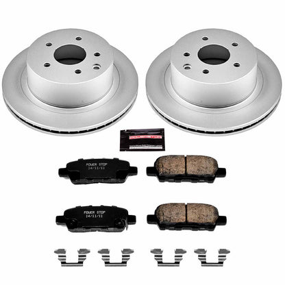 PowerStop Power Stop 11-19 Nissan Leaf Rear Z17 Evolution Geomet Coated Brake Kit CRK6761