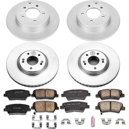 PowerStop Power Stop 12-17 Hyundai Azera Front & Rear Z17 Evolution Geomet Coated Brake Kit CRK6765
