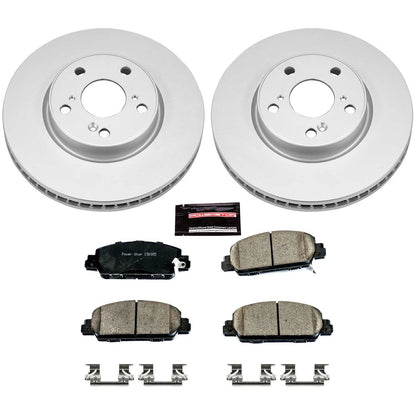 PowerStop Power Stop 13-17 Honda Accord Front Z17 Evolution Geomet Coated Brake Kit CRK6777