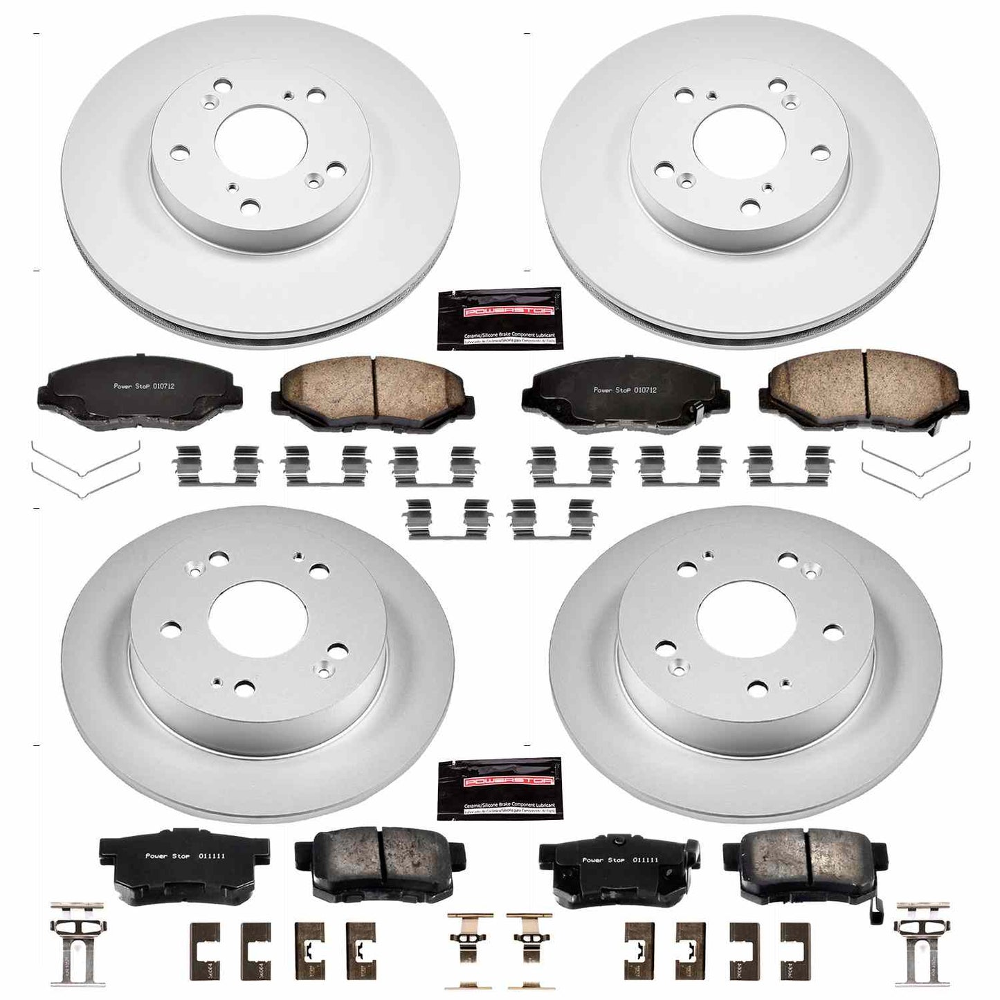 PowerStop Power Stop 14-15 Acura ILX Front & Rear Z17 Evolution Geomet Coated Brake Kit CRK6781