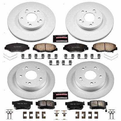 PowerStop Power Stop 14-15 Acura ILX Front & Rear Z17 Evolution Geomet Coated Brake Kit CRK6781