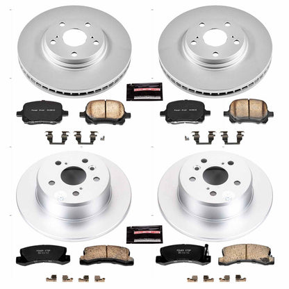 PowerStop Power Stop 99-01 Lexus RX300 Front & Rear Z17 Evolution Geomet Coated Brake Kit CRK6782