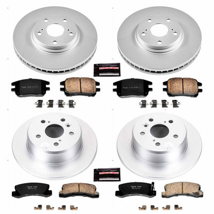 PowerStop Power Stop 02-03 Lexus RX300 Front & Rear Z17 Evolution Geomet Coated Brake Kit CRK6783