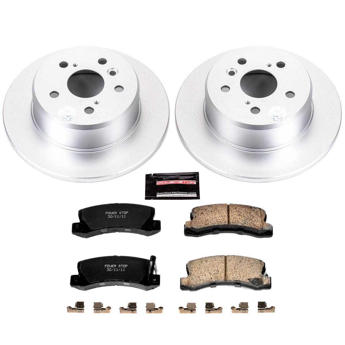 PowerStop Power Stop 99-03 Lexus RX300 Rear Z17 Evolution Geomet Coated Brake Kit CRK6784
