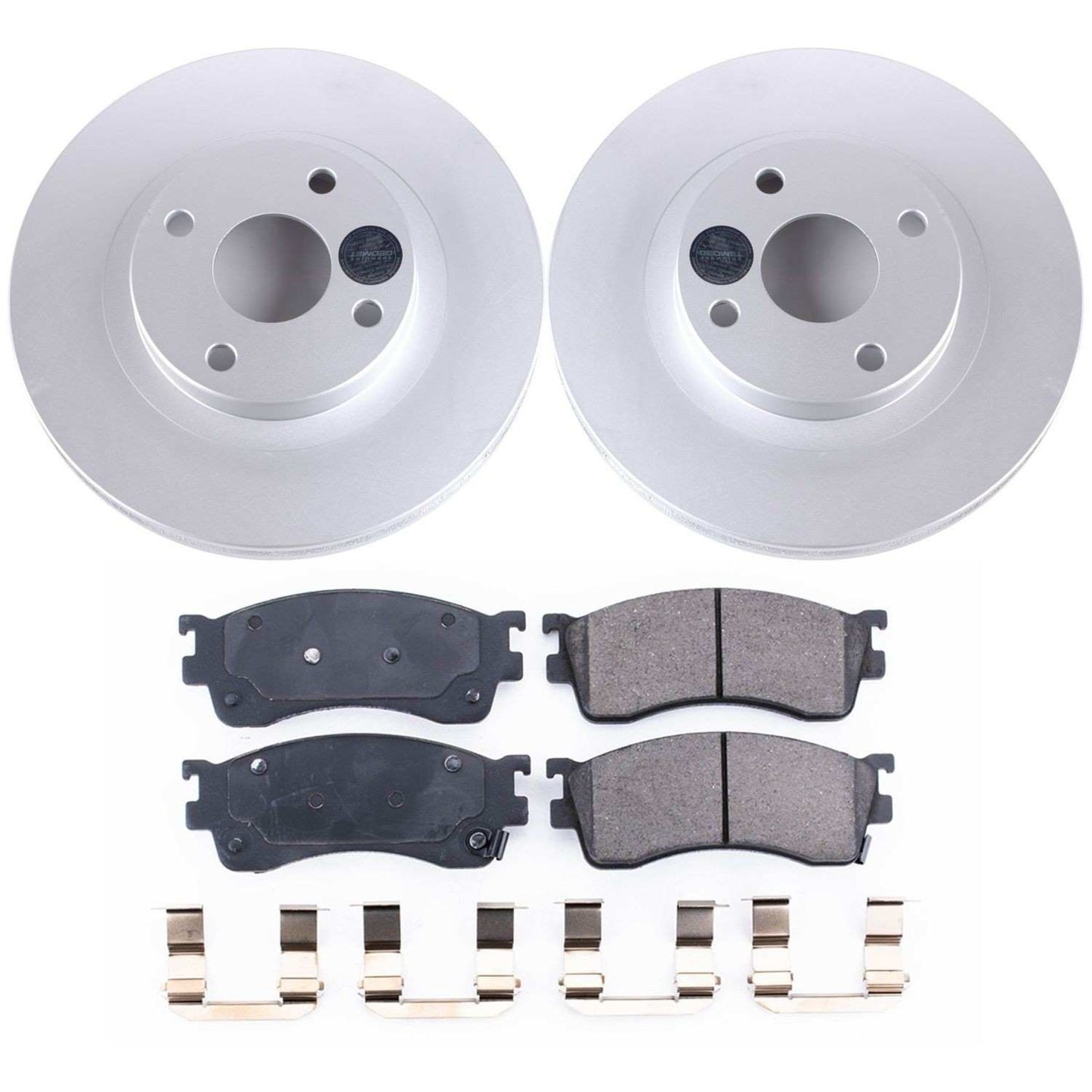 PowerStop Power Stop 01-03 Mazda Protege Front Z17 Evolution Geomet Coated Brake Kit CRK6786