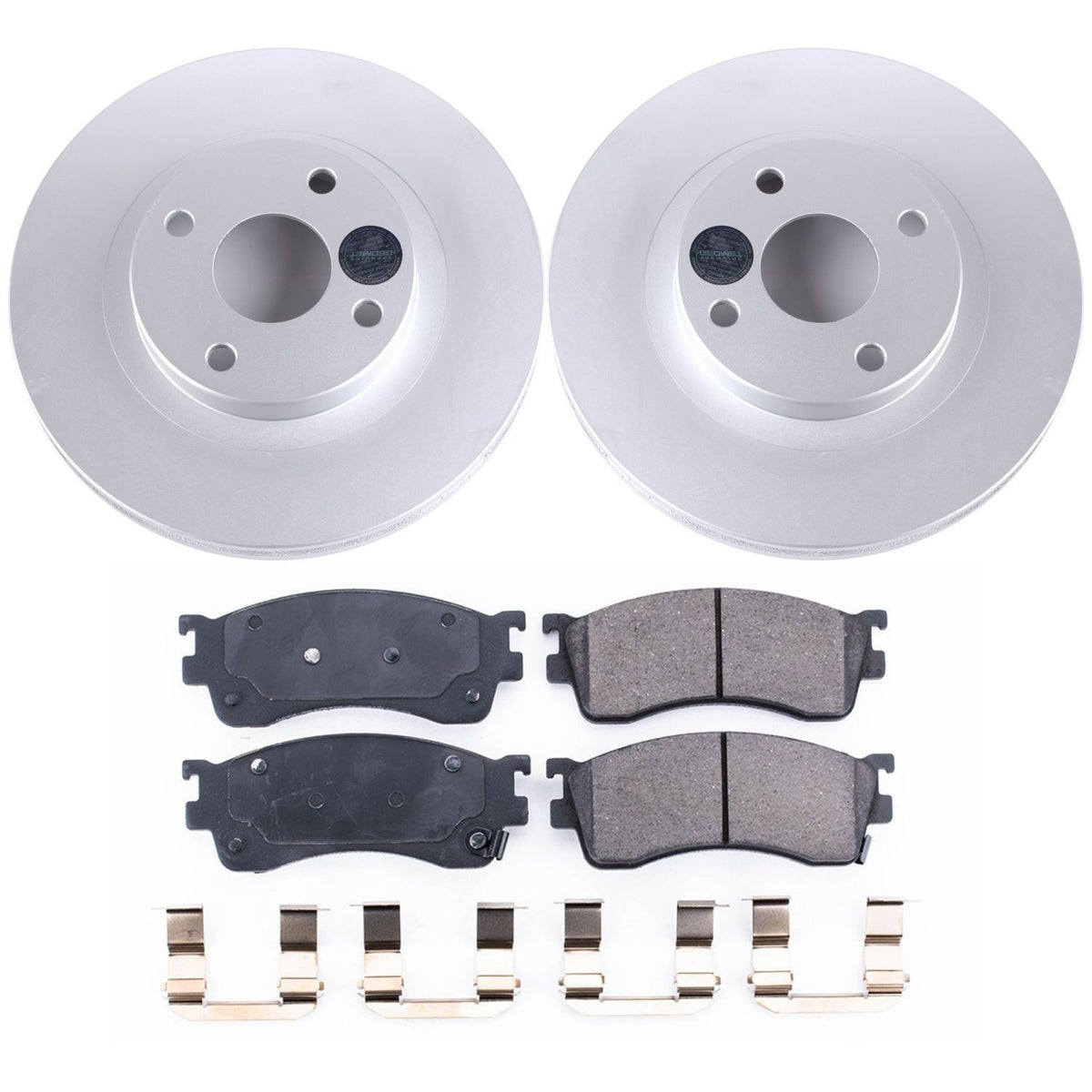 PowerStop Power Stop 01-03 Mazda Protege Front Z17 Evolution Geomet Coated Brake Kit CRK6786