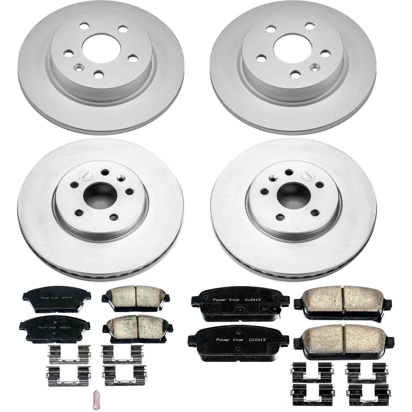 PowerStop Power Stop 13-18 Buick Encore Front & Rear Z17 Evolution Geomet Coated Brake Kit CRK6792