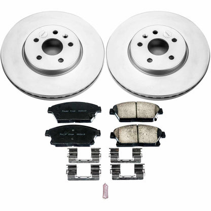 PowerStop Power Stop 13-18 Buick Encore Front Z17 Evolution Geomet Coated Brake Kit CRK6793