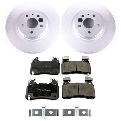PowerStop Power Stop 12-16 Tesla Model S Front Z17 Evolution Geomet Coated Brake Kit CRK6798