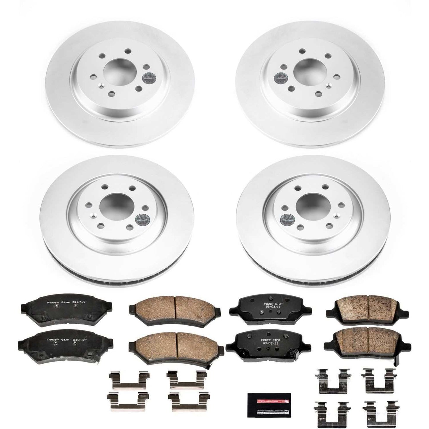 PowerStop Power Stop 14-17 Mobility Ventures MV-1 Front & Rear Z17 Evolution Geomet Coated Brake Kit CRK6801