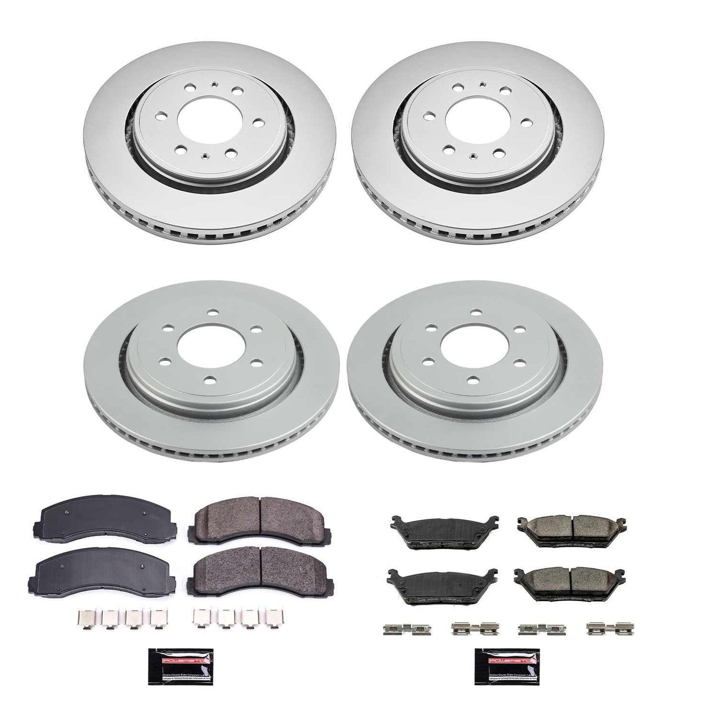 PowerStop Power Stop 15-17 Ford F-150 Front & Rear Z17 Evolution Geomet Coated Brake Kit CRK6803