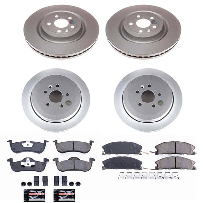 PowerStop Power Stop 13-18 Lincoln MKT Front & Rear Z17 Evolution Geomet Coated Brake Kit CRK6804