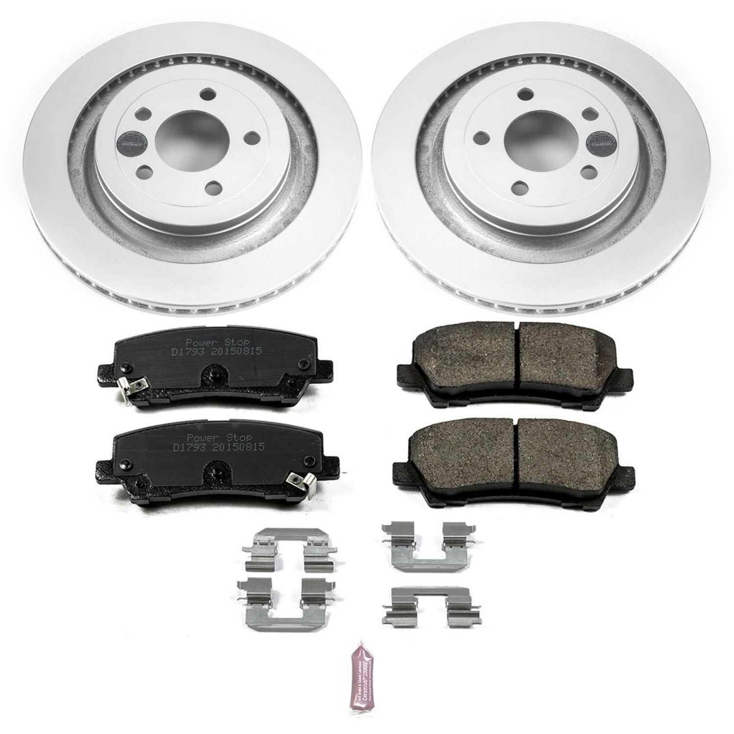 PowerStop Power Stop 15-19 Ford Mustang Rear Z17 Evolution Geomet Coated Brake Kit CRK6812