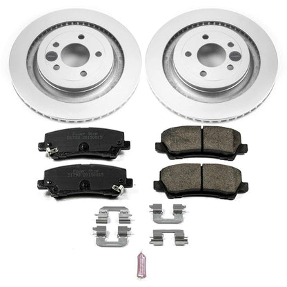 PowerStop Power Stop 15-19 Ford Mustang Rear Z17 Evolution Geomet Coated Brake Kit CRK6812
