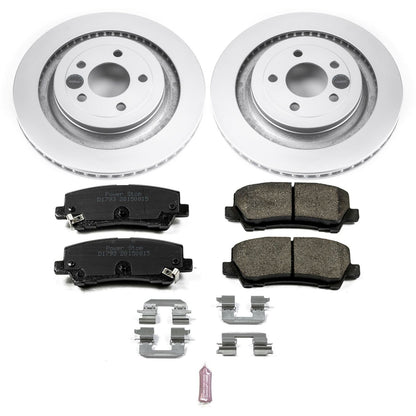 PowerStop Power Stop 15-19 Ford Mustang Rear Z17 Evolution Geomet Coated Brake Kit CRK6812