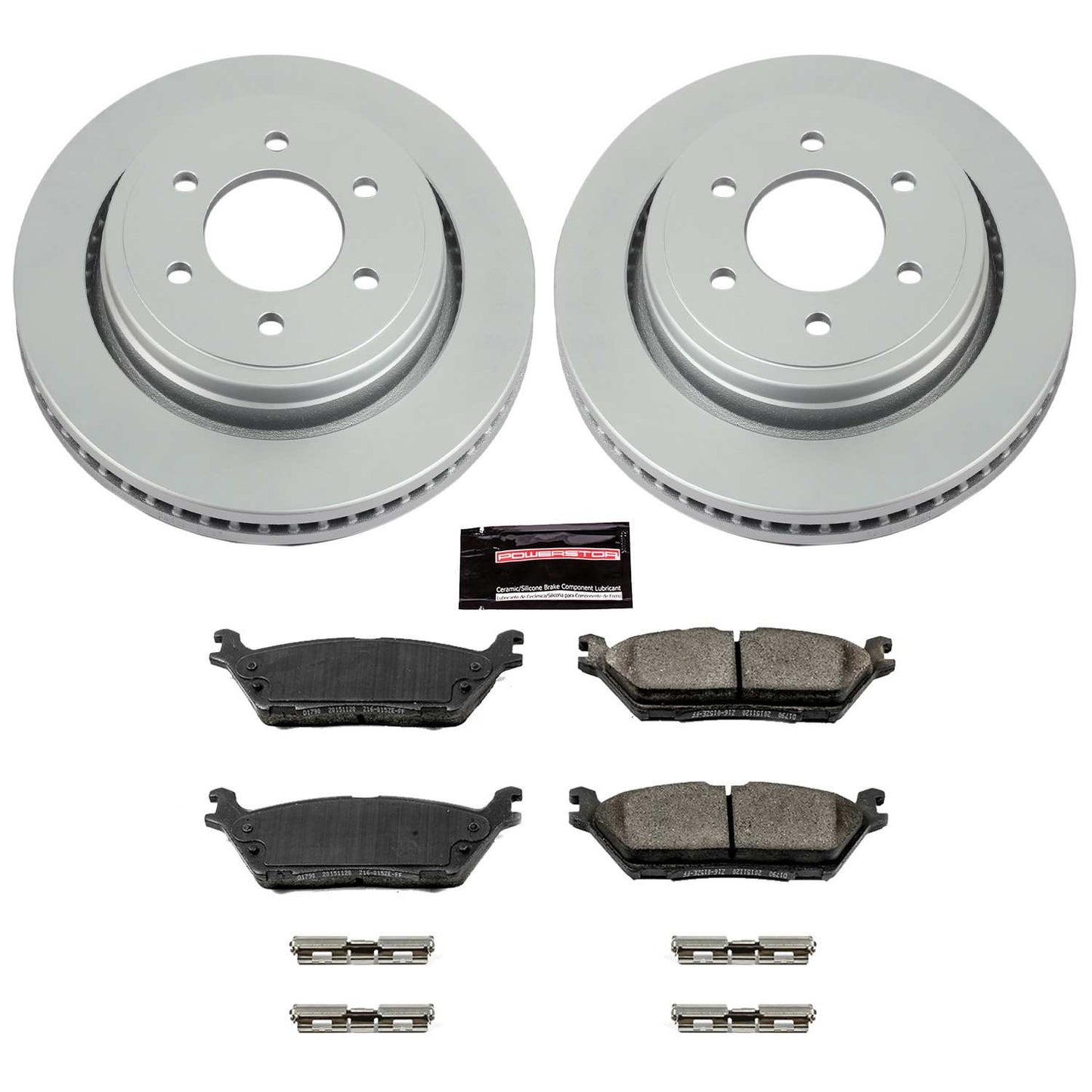 PowerStop Power Stop 15-17 Ford F-150 Rear Z17 Evolution Geomet Coated Brake Kit CRK6814