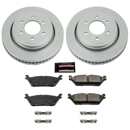 PowerStop Power Stop 15-17 Ford F-150 Rear Z17 Evolution Geomet Coated Brake Kit CRK6814