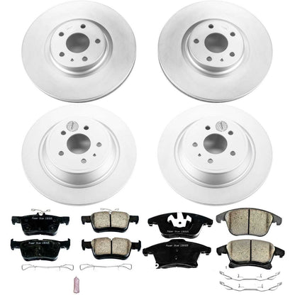 PowerStop Power Stop 13-19 Ford Fusion Front & Rear Z17 Evolution Geomet Coated Brake Kit CRK6815