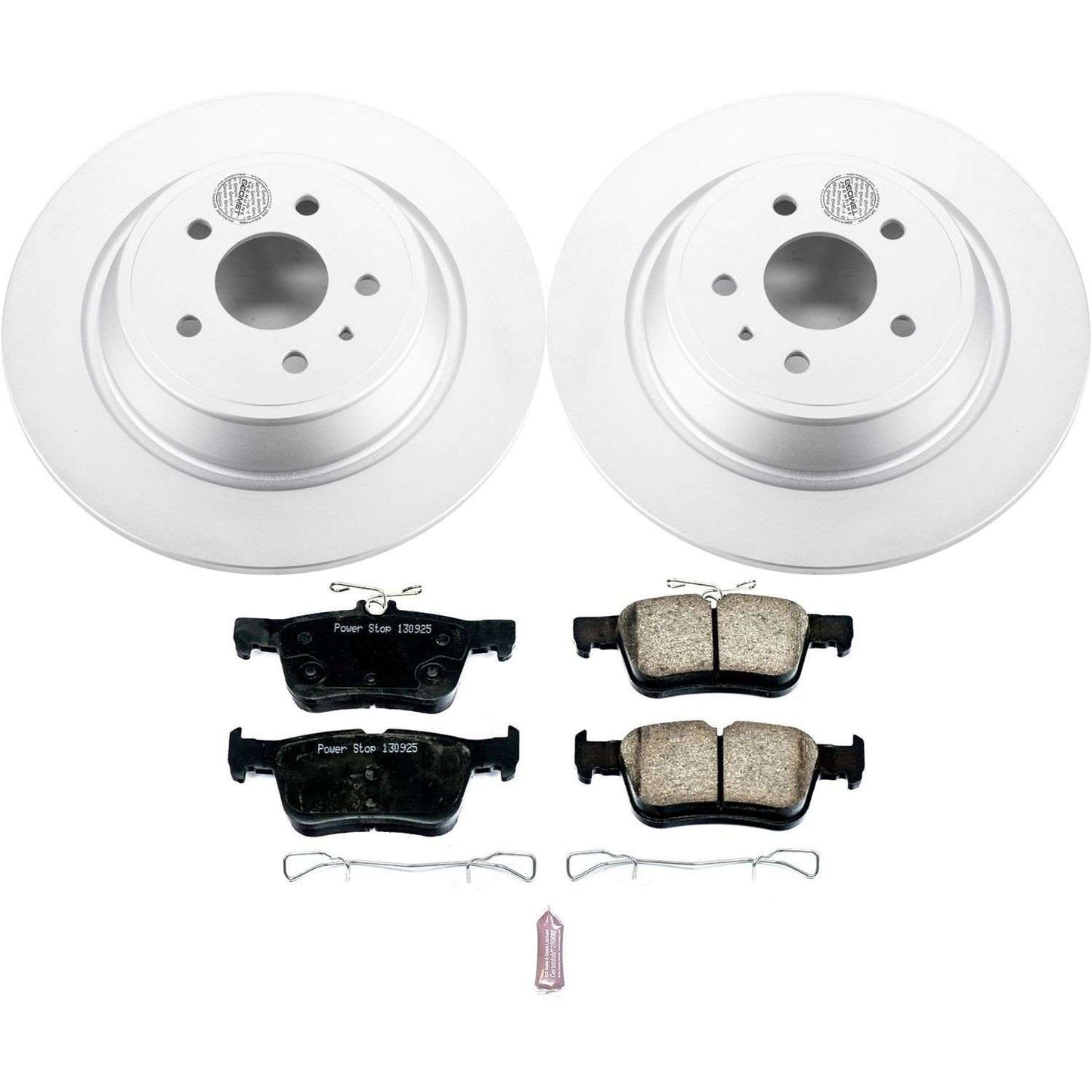 PowerStop Power Stop 13-19 Ford Fusion Rear Z17 Evolution Geomet Coated Brake Kit CRK6817