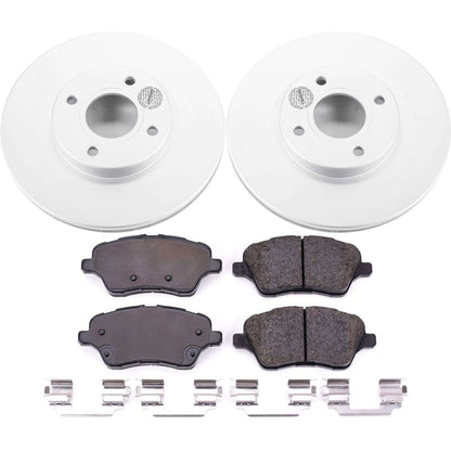 PowerStop Power Stop 14-19 Ford Fiesta Front Z17 Evolution Geomet Coated Brake Kit CRK6818