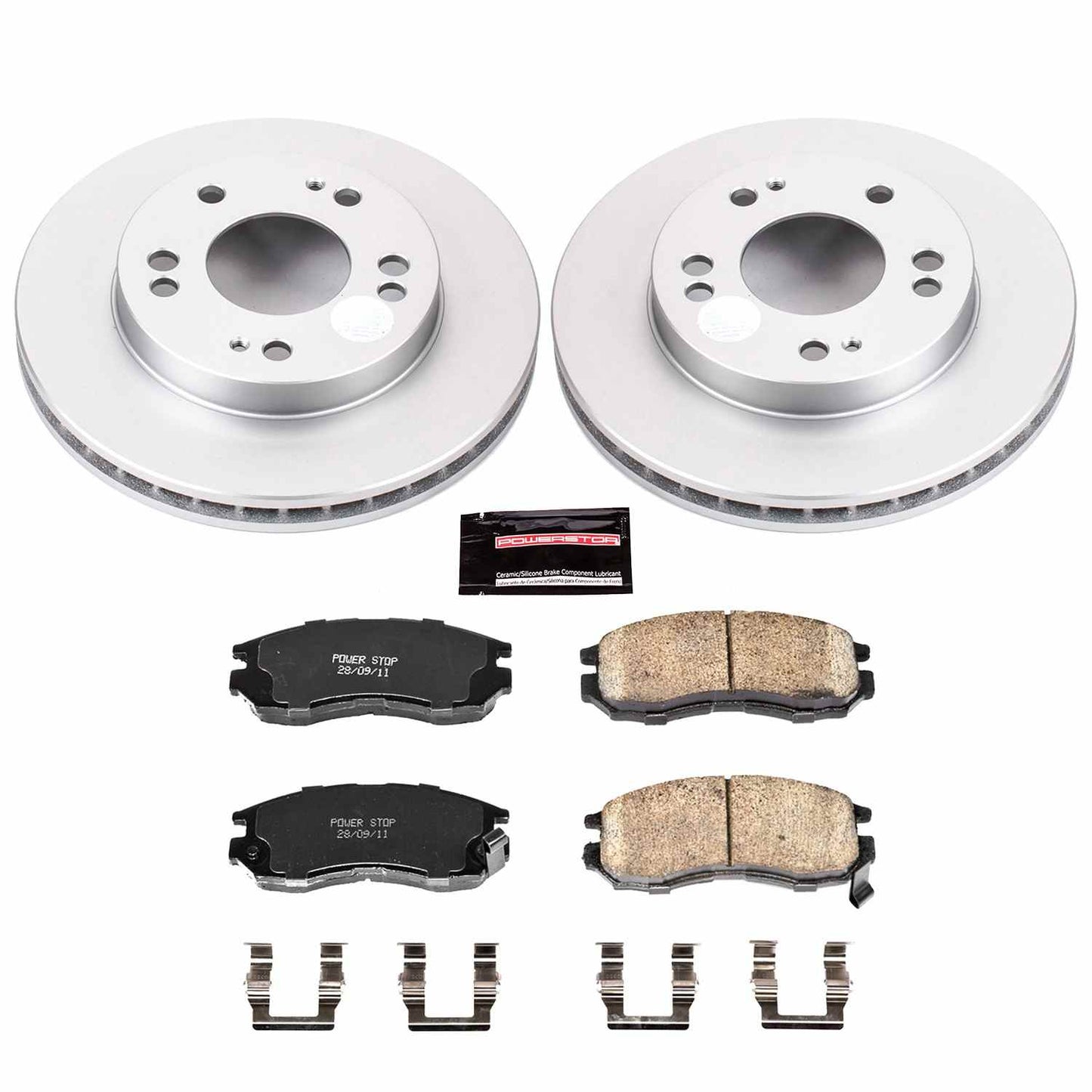 PowerStop Power Stop 95-05 Chrysler Sebring Front Z17 Evolution Geomet Coated Brake Kit CRK681