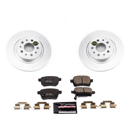 PowerStop Power Stop 14-19 Fiat 500L Rear Z23 Evolution Sport Coated Brake Kit CRK6838