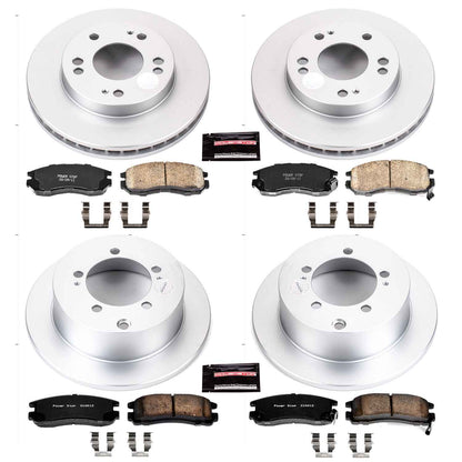 PowerStop Power Stop 95-00 Chrysler Sebring Front & Rear Z17 Evolution Geomet Coated Brake Kit CRK683