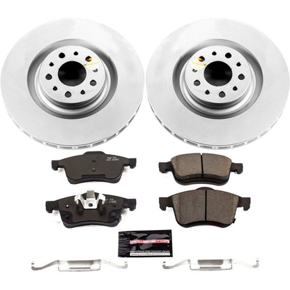 PowerStop Power Stop 14-19 Fiat 500L Front Z23 Evolution Sport Coated Brake Kit CRK6840